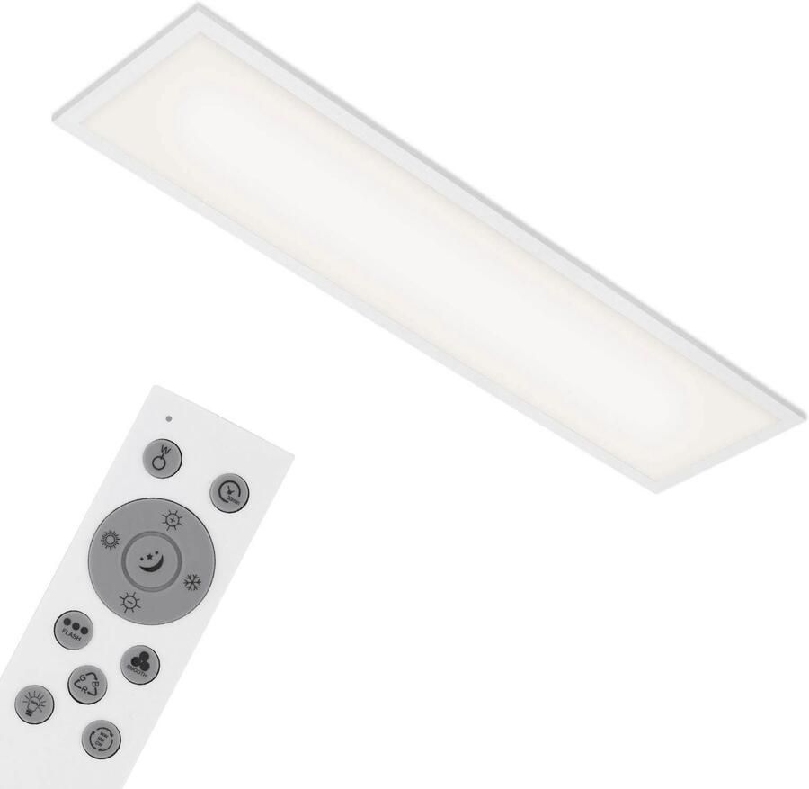 Briloner Leuchten Plafondlamp LINK COLOUR Slimme plafondlamp 100x25x6 5 cm wit 22W woonkamer slaapkamer (1 stuk) - Foto 6
