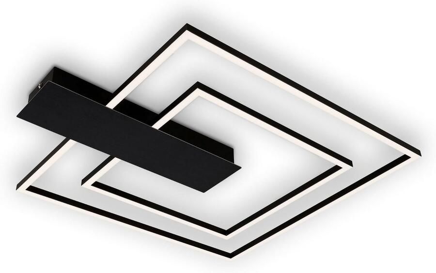 Briloner Leuchten Plafondlamp NICO DUO Plafondlamp dimbaar 25W 3000lm 3000K 57x48x4 cm (1 stuk) - Foto 4