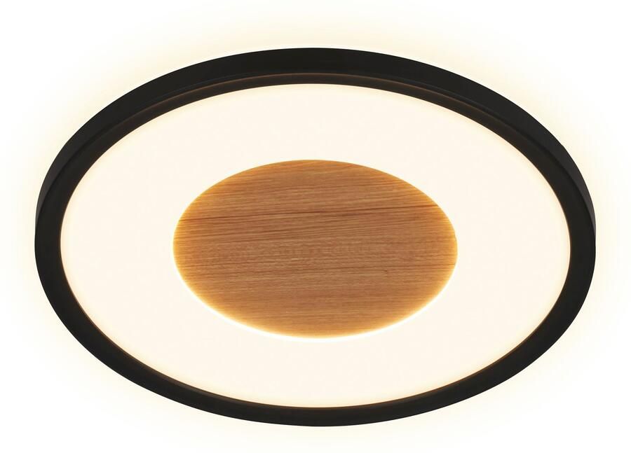 Briloner Leuchten Plafondlamp SUFIT WOOD Plafondlamp