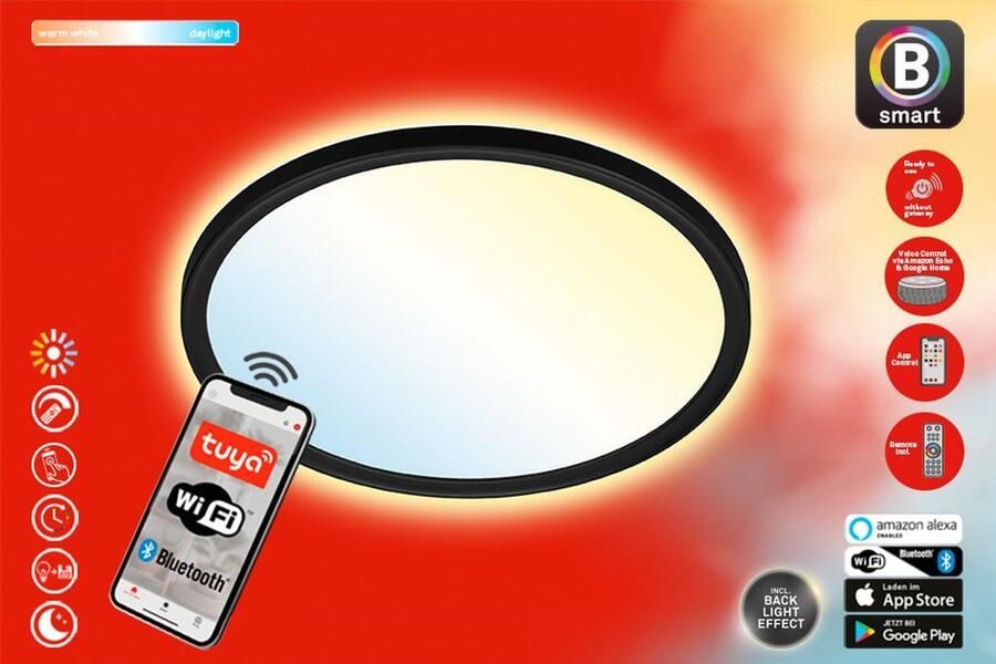 Briloner Leuchten Slimme ledlamp SLIM S