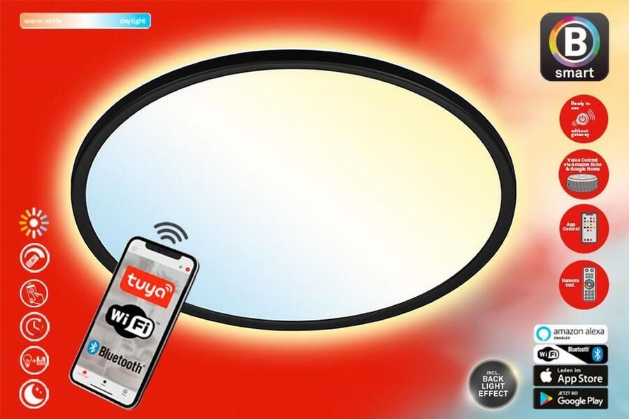 Briloner Leuchten Slimme ledlamp SLIM S