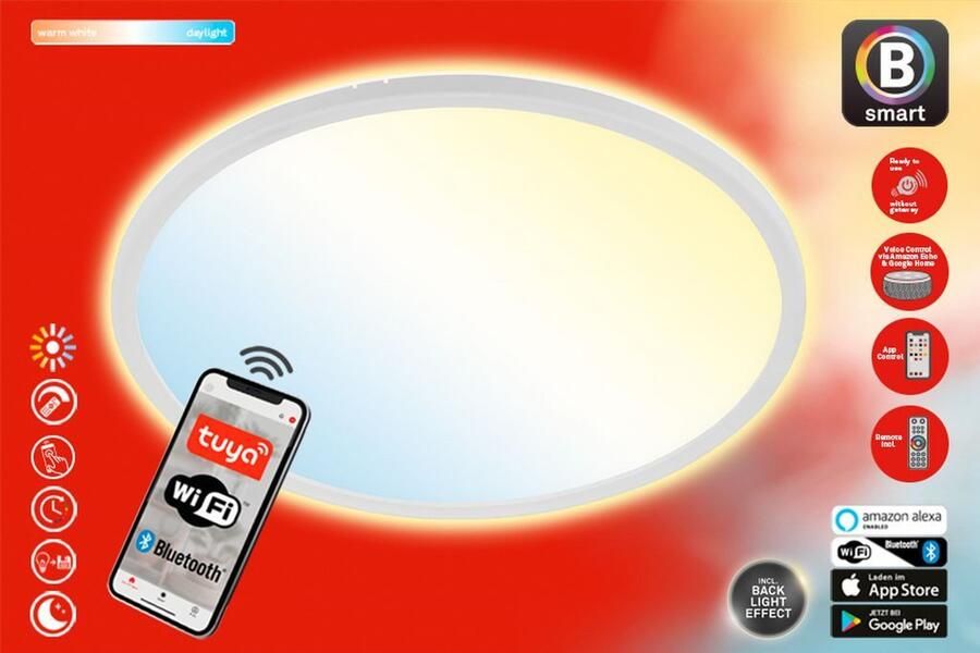 Briloner Leuchten Slimme ledlamp SLIM S