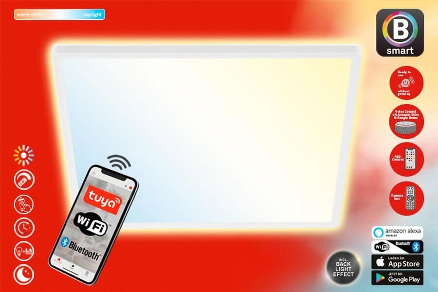 Briloner Leuchten Slimme ledlamp SLIM S