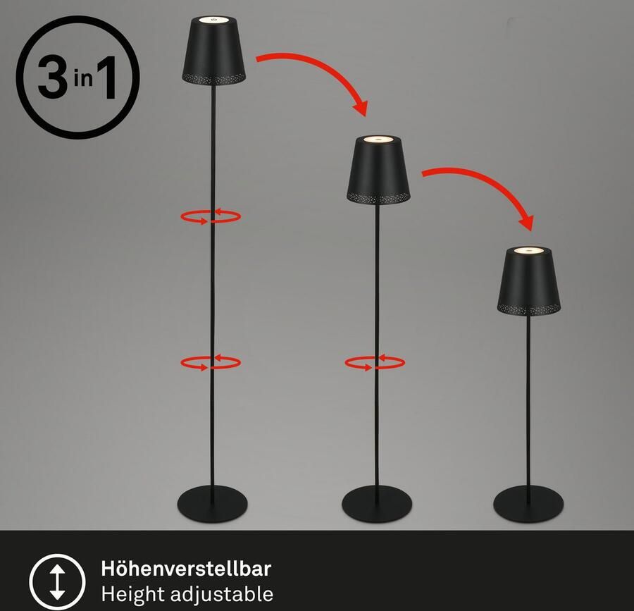 Briloner Leuchten Staande lamp Vloerlamp KIKI - Foto 7