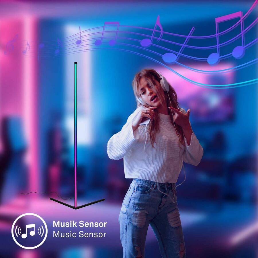 Briloner Leuchten Staande lamp Vloerlamp REMSA - Foto 3