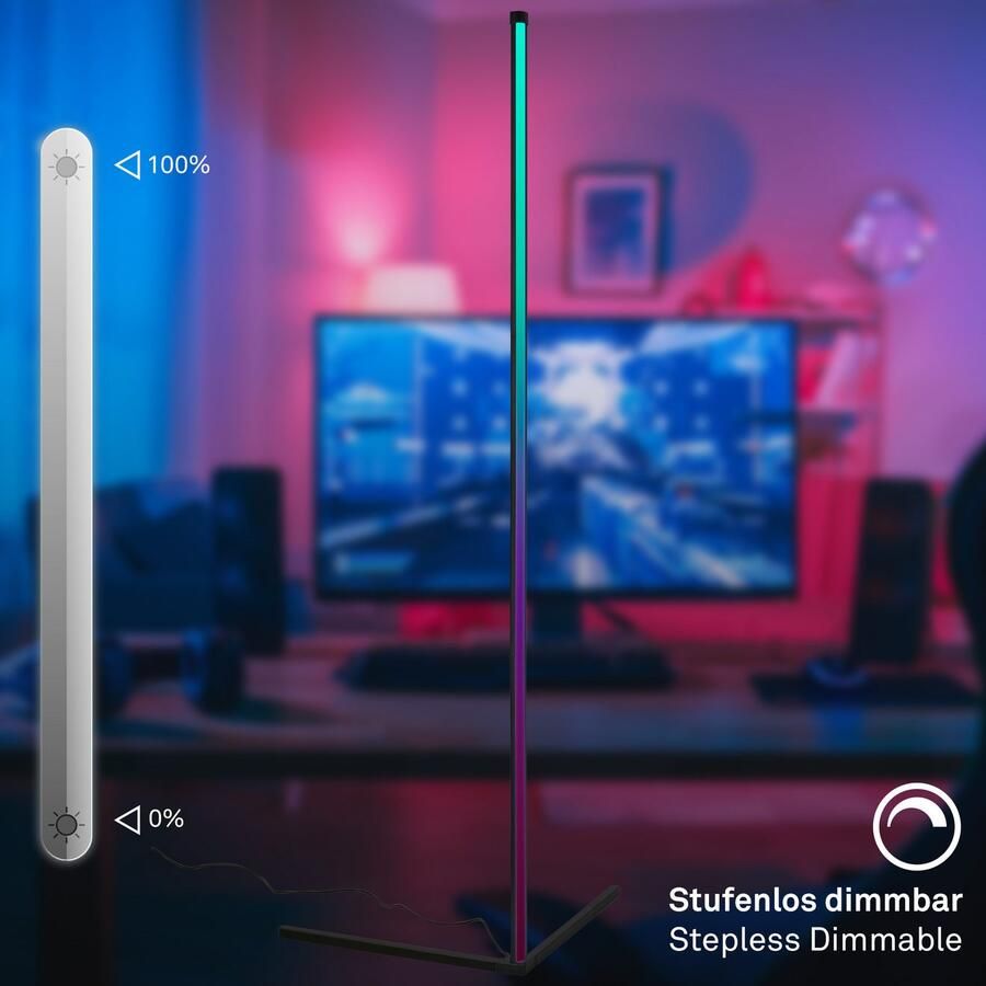 Briloner Leuchten Staande lamp Vloerlamp REMSA - Foto 6