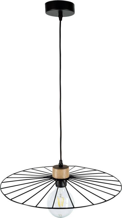 BRITOP LIGHTING Hanglamp ANTONELLA Decoratieve lamp van metaal met elementen van eikenhout (1 stuk) - Foto 2