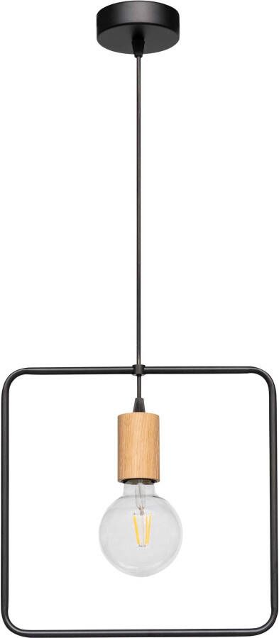 BRITOP LIGHTING Hanglamp CARSTEN WOOD Hanglamp moderne lamp van metaal en eikenhout - Foto 3