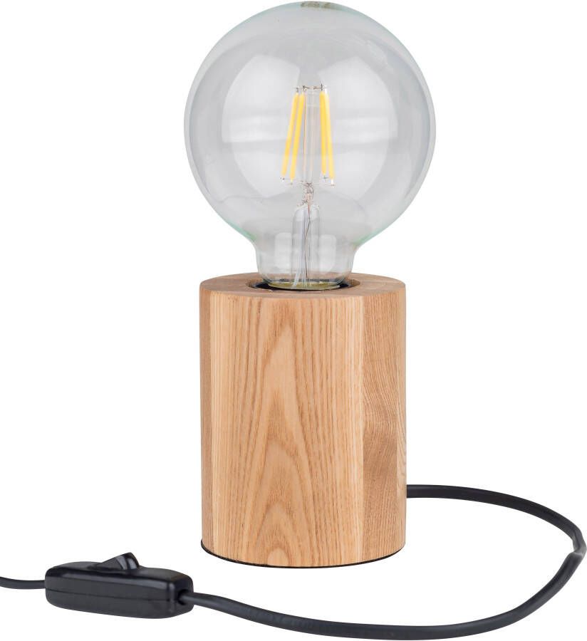 BRITOP LIGHTING Tafellamp Minnie Natuurproduct van massief eikenhout duurzaam FSC -gecertificeerd - Foto 1