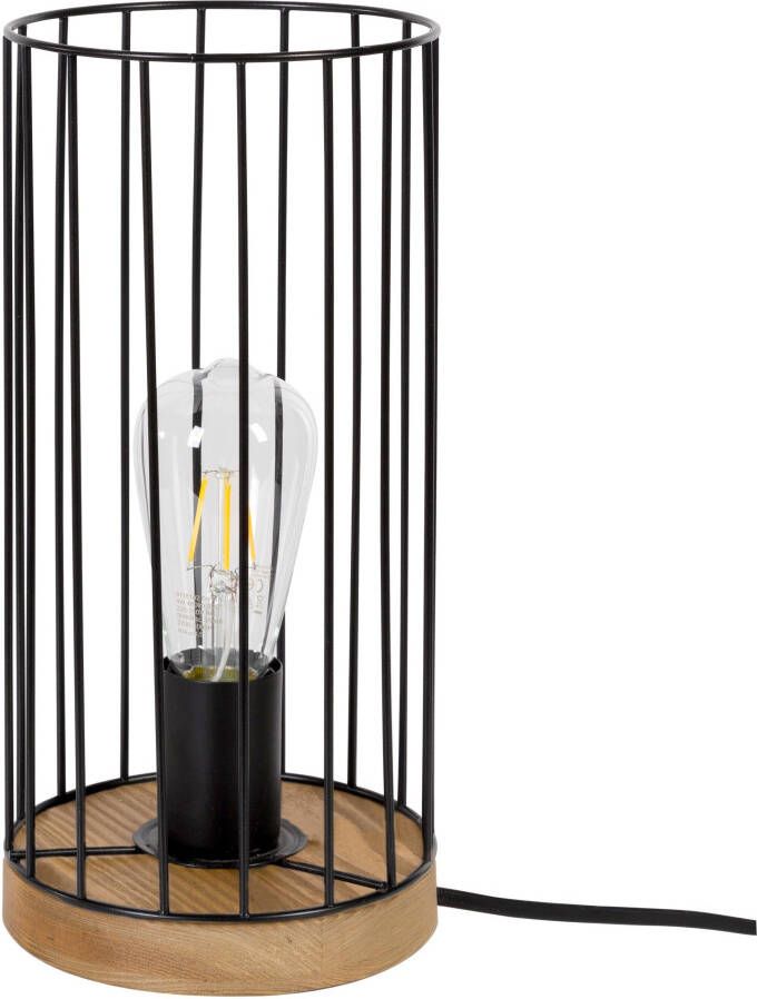 BRITOP LIGHTING Tafellamp Swan Decoratieve lamp van eikenhout FSC -gecertificeerd met draadkap (1 stuk) - Foto 3
