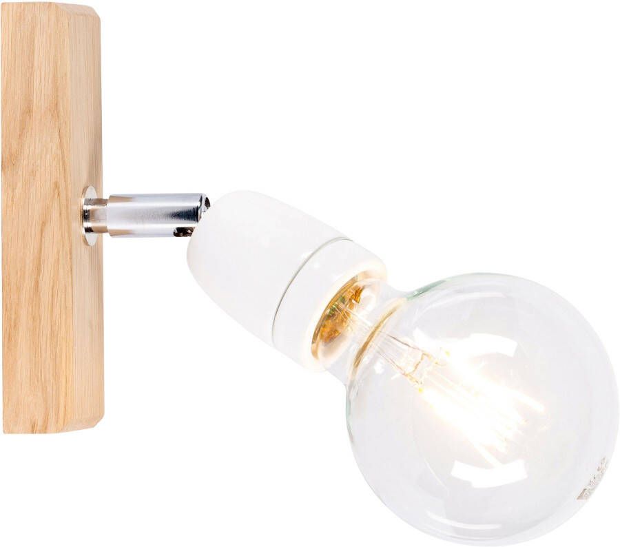 BRITOP LIGHTING Wandlamp Porcia Decoratieve lamp van keramiek op houten basis FSC -gecertificeerd (1 stuk) - Foto 2
