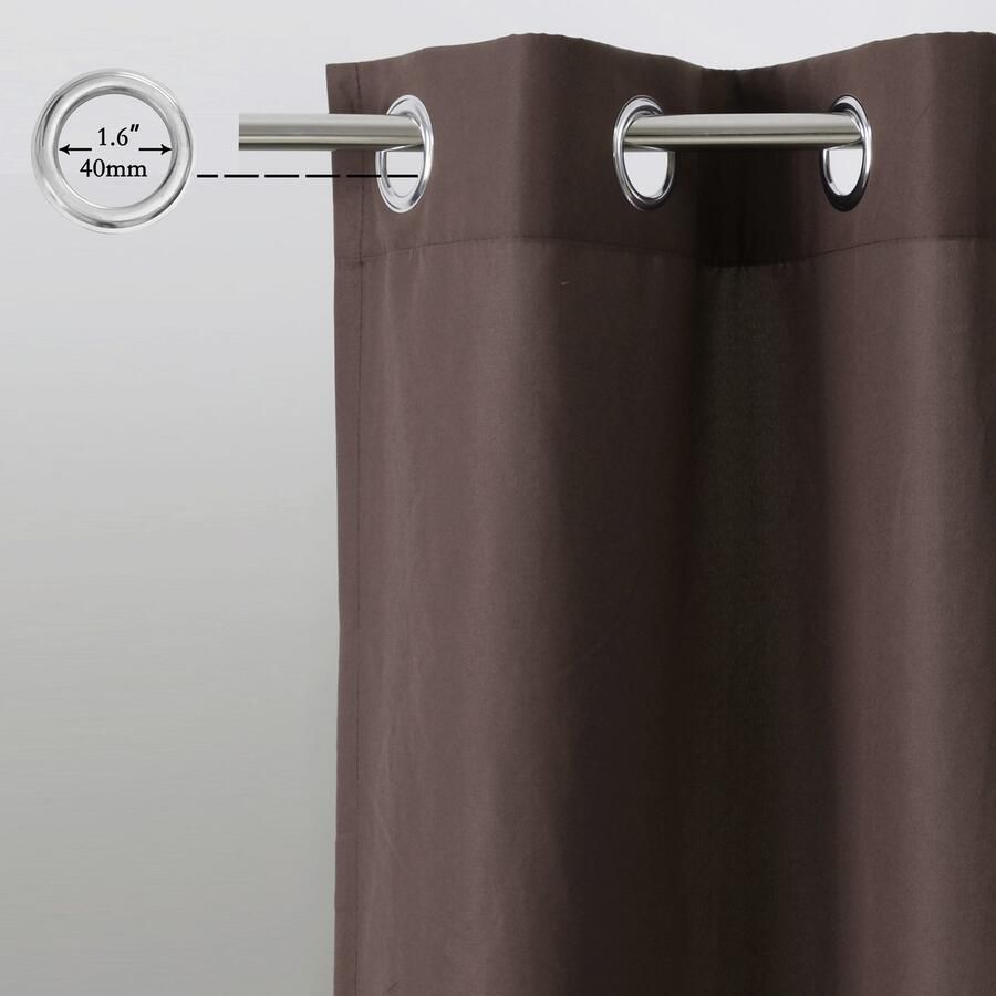 Bruno Banani Gordijn Lagan set van 2 geweven microvezel verschillende maten effen kleur bestseller (2 stuks) - Foto 2