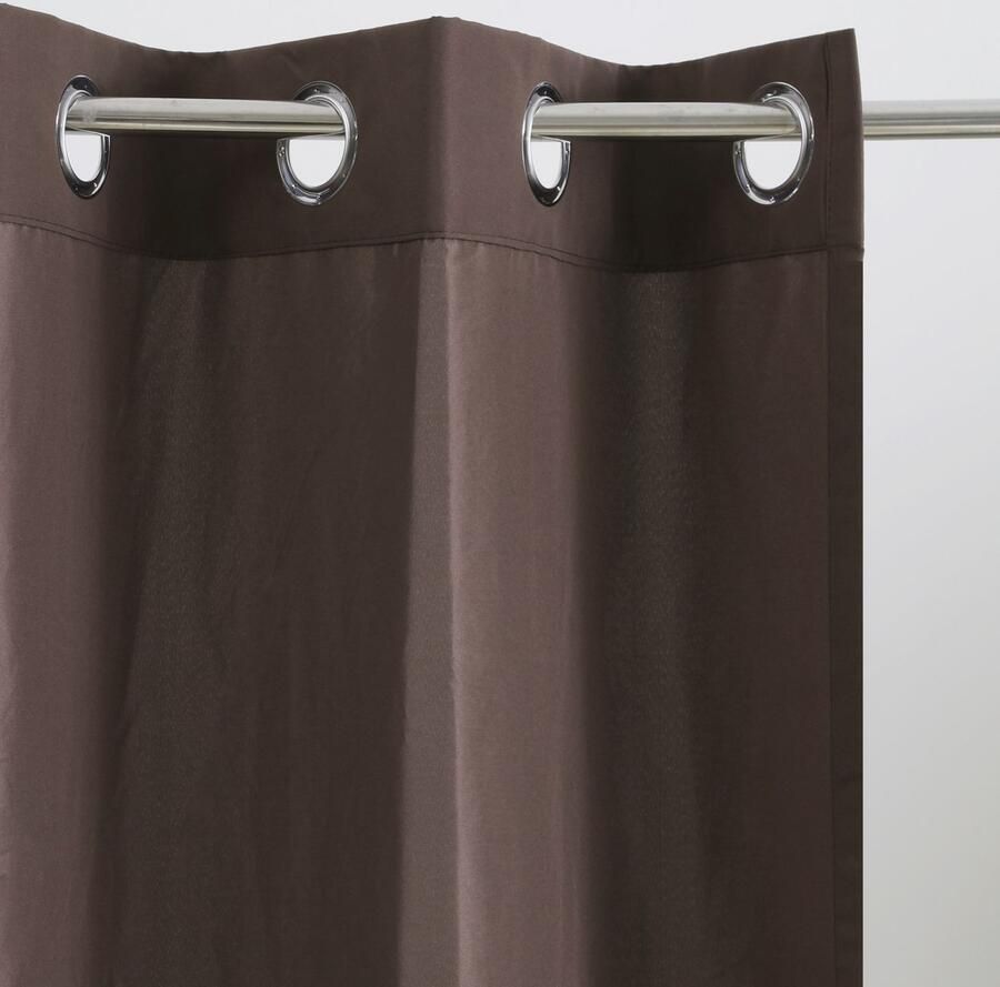 Bruno Banani Gordijn Lagan set van 2 geweven microvezel verschillende maten effen kleur bestseller (2 stuks) - Foto 5