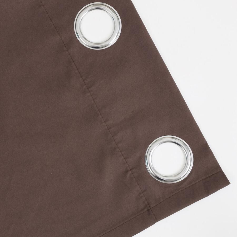 Bruno Banani Gordijn Lagan set van 2 geweven microvezel verschillende maten effen kleur bestseller (2 stuks) - Foto 4