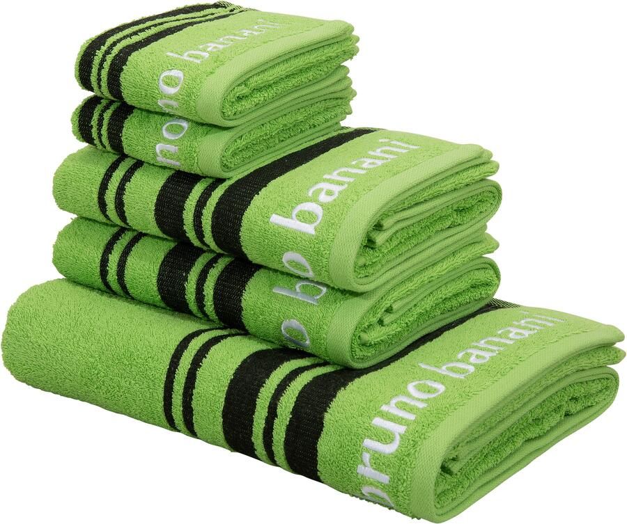 Bruno Banani Handdoekenset Daniel 1 badlaken 70x140 2 handdoeken 50x100 2 gastendoekjes 30x50 (set 5-delig) - Foto 6