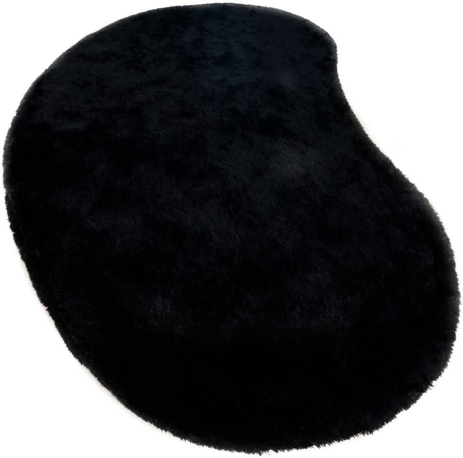 Bruno Banani Hoogpolig vloerkleed Dana Bean shape bijzondere vorm zacht microvezel tapijten - Foto 7