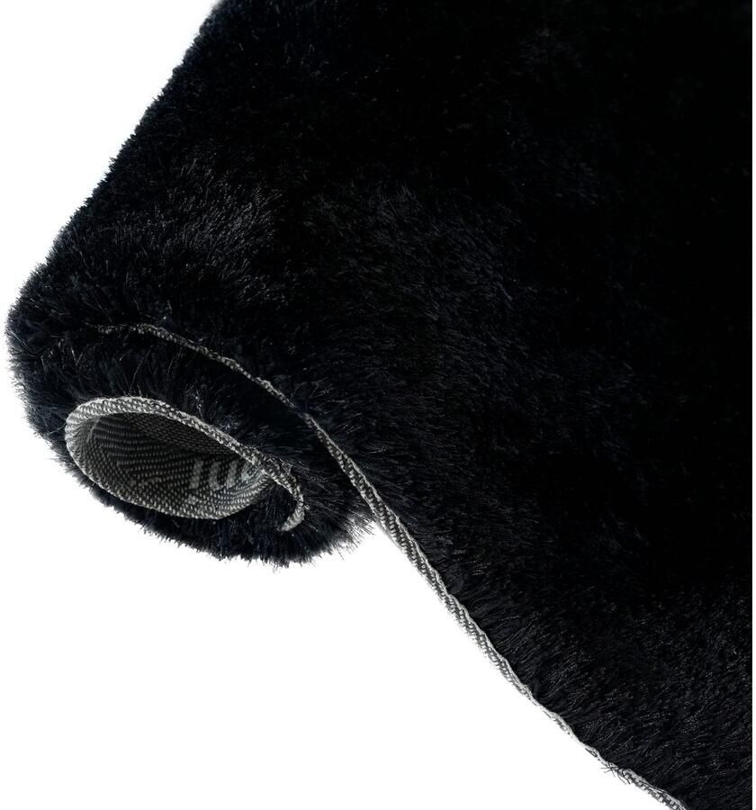 Bruno Banani Hoogpolig vloerkleed Dana Bean shape bijzondere vorm zacht microvezel tapijten - Foto 9