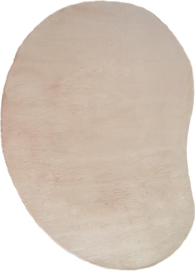 Bruno Banani Hoogpolig vloerkleed Rabbit 2 Bean kunstbont tapijt modern bijzondere vorm Konijnenbont-grip microvezel woonkamer slaapkamer eetkamer - Foto 17