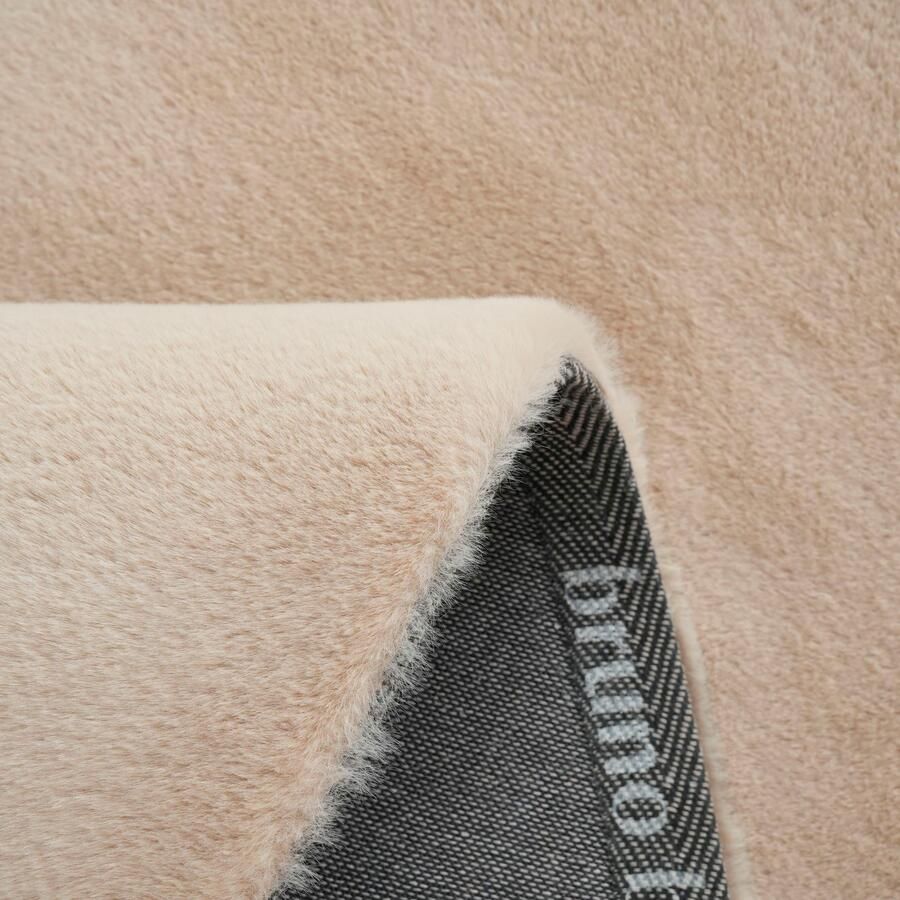 Bruno Banani Hoogpolig vloerkleed Rabbit 2 Bean kunstbont tapijt modern bijzondere vorm Konijnenbont-grip microvezel woonkamer slaapkamer eetkamer - Foto 5