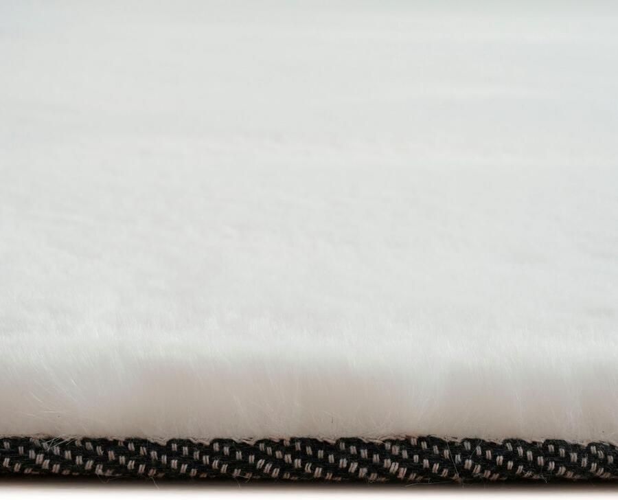 Bruno Banani Hoogpolig vloerkleed Rabbit 2 Bean kunstbont tapijt modern bijzondere vorm Konijnenbont-grip microvezel woonkamer slaapkamer eetkamer - Foto 12