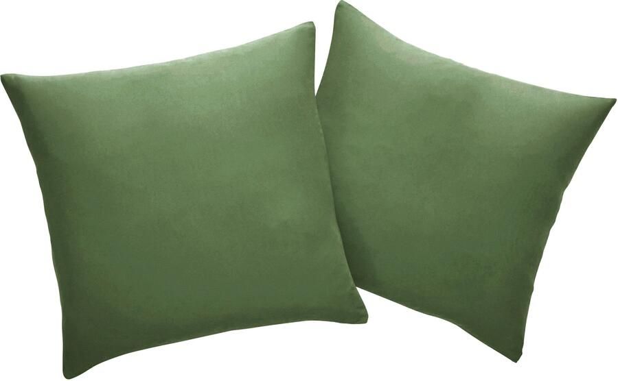 Bruno Banani Sierkussen Lagan 2-delige set effen kussenhoezen zonder vulling 40 x 40 cm (2 stuks)