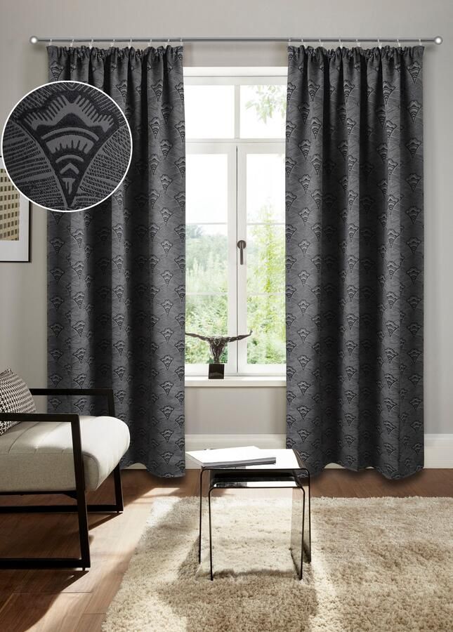 Bruno Banani Verduisteringsgordijn ALESSIO Elegante patroon jacquard verduisterend gordijn ondoorzichtig modern (1 stuk) - Foto 7