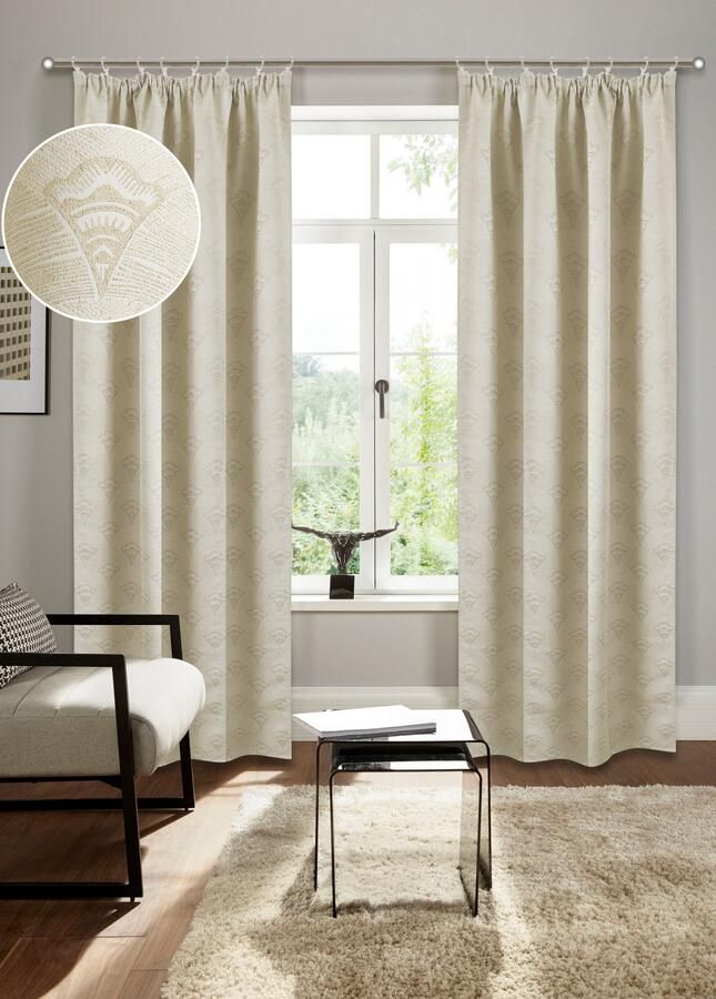 Bruno Banani Verduisteringsgordijn ALESSIO Elegante patroon jacquard verduisterend gordijn ondoorzichtig modern (1 stuk) - Foto 7