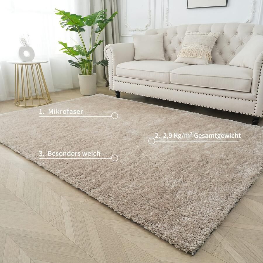 Bruno Banani Vloerkleed Dana tapijt bijzonder zacht en knuffelig klantenfavoriet