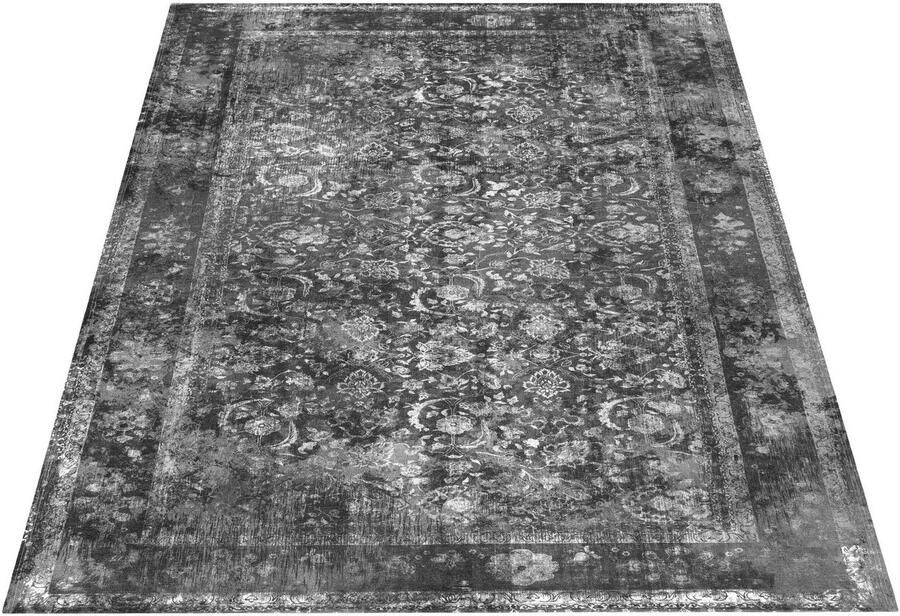 Bruno Banani Vloerkleed Everly Vintage-design moderne used look laagpolig vloerkleed met randdessin - Foto 4