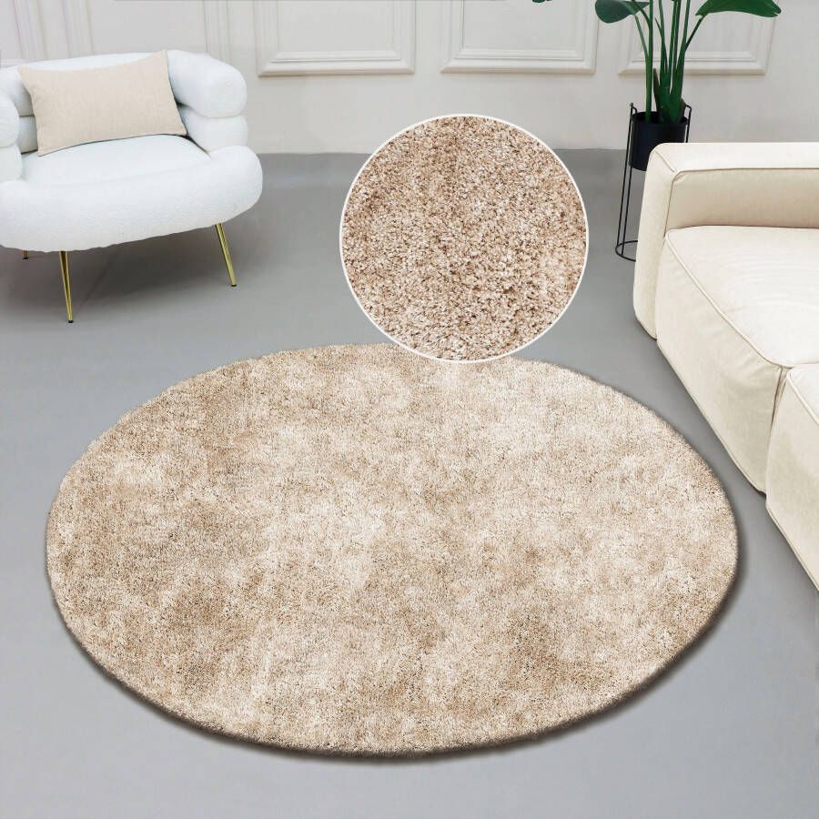 Bruno Banani Hoogpolig vloerkleed Dana tapijt klantenfavoriet unikleur microvezel vloerkleden woonkamer slaapkamer eetkamer - Foto 13