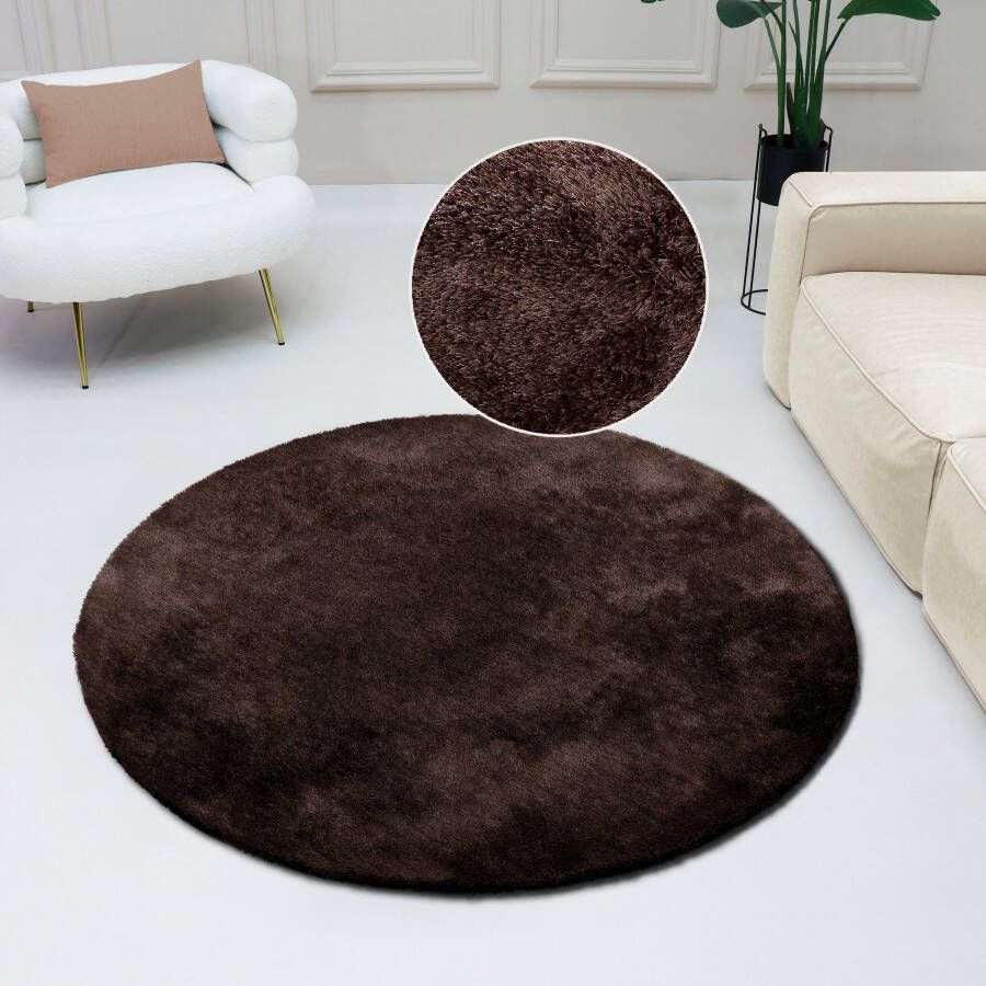 Bruno Banani Hoogpolig vloerkleed Dana tapijt klantenfavoriet unikleur microvezel vloerkleden woonkamer slaapkamer eetkamer - Foto 10