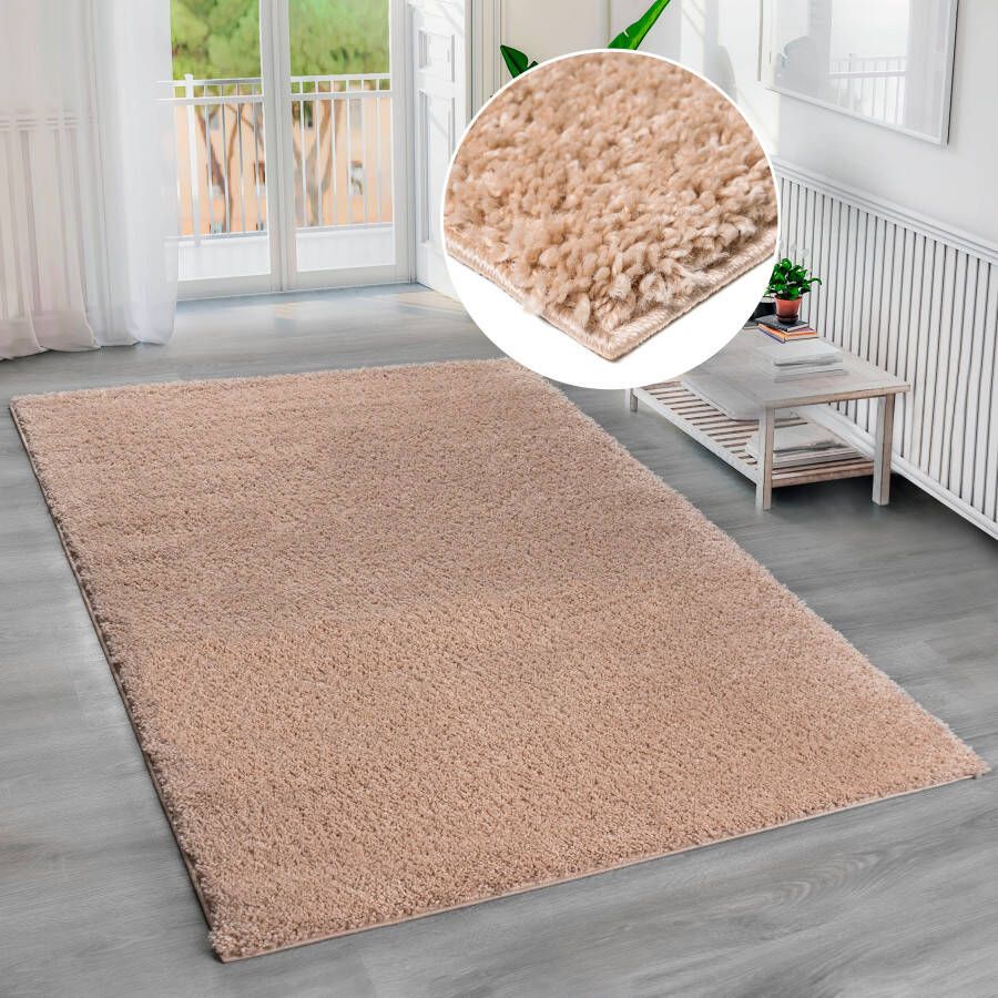 Bruno Banani Hoogpolig vloerkleed Shaggy Soft geweven uni kleuren bijzonder zacht en knuffelig klantenfavoriet - Foto 9