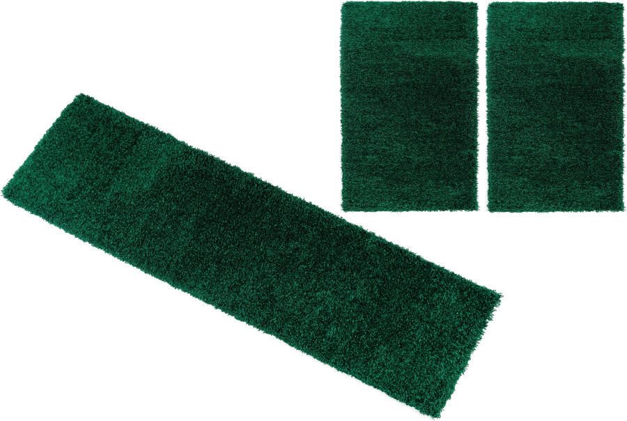 Bruno Banani Set slaapkamerkleedjes Shaggy Soft geweven unikleuren bijzonder zacht slaapkamerkleed loperset - Foto 6