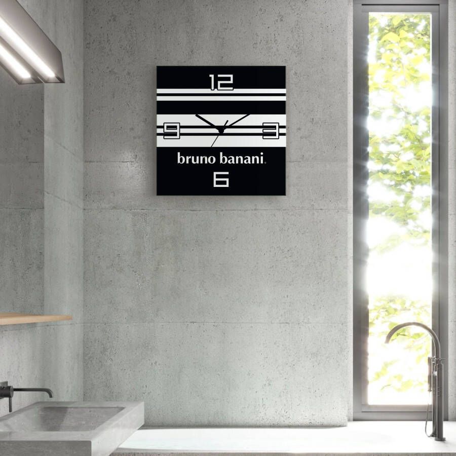 Bruno Banani Wandklok Strepen op aluminium - Foto 3