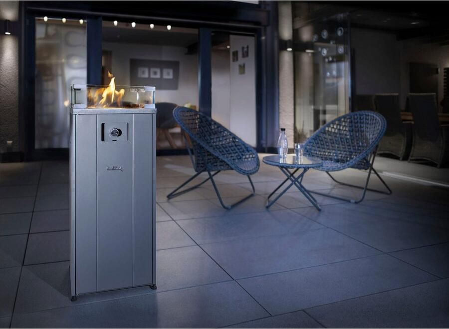 Buschbeck Vuurkorf Loungevuur Malta BxLxH: 38x38x91 cm voor 11 kg gasflessen - Foto 4