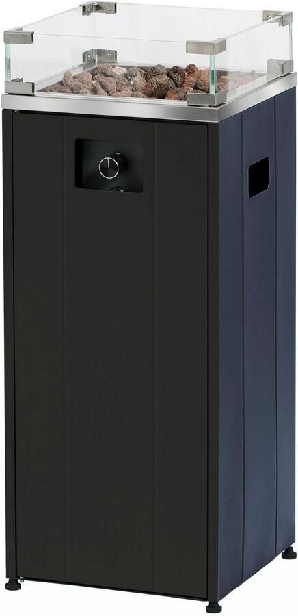 Buschbeck Vuurkorf Malta BxLxH: 38x38x91 cm incl. lavastenen voor 11 kg gasfles - Foto 7