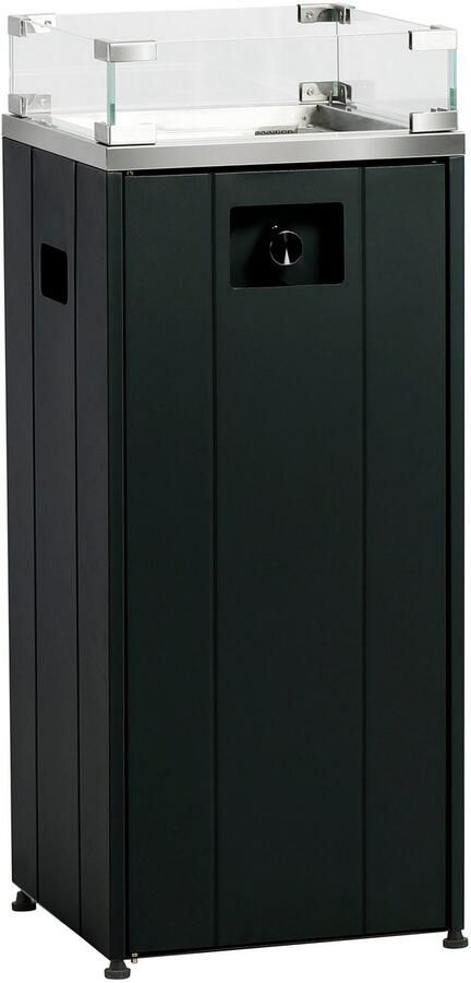 Buschbeck Vuurkorf Malta BxLxH: 38x38x91 cm incl. lavastenen voor 11 kg gasfles - Foto 8