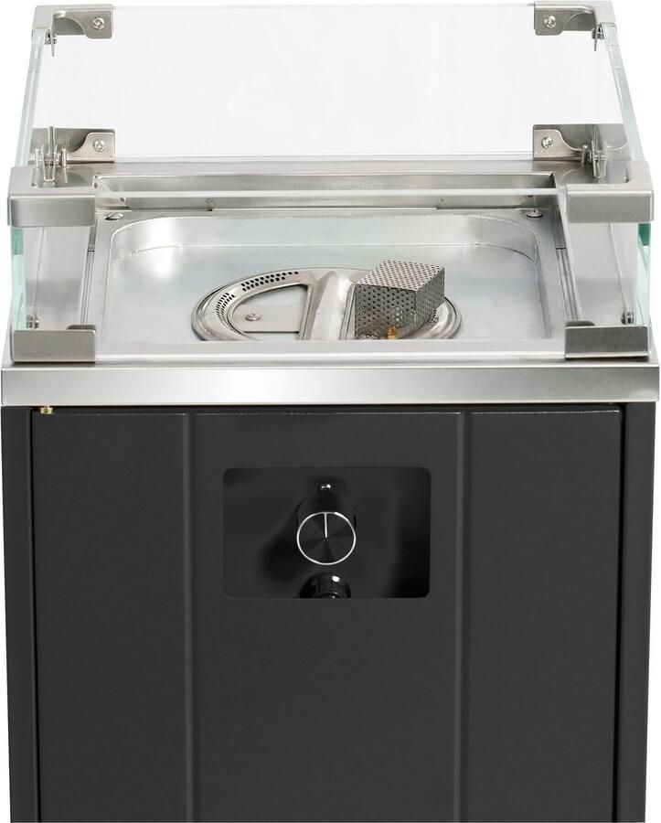 Buschbeck Vuurkorf Malta BxLxH: 38x38x91 cm incl. lavastenen voor 11 kg gasfles - Foto 2