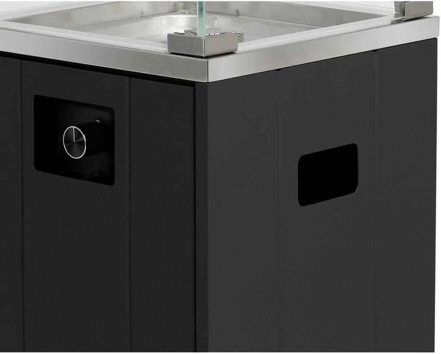Buschbeck Vuurkorf Malta BxLxH: 38x38x91 cm incl. lavastenen voor 11 kg gasfles - Foto 3