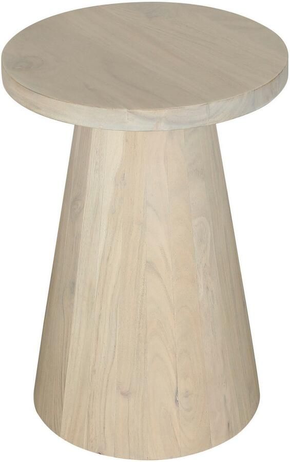 ByLIVING Bijzettafel Kegel uit massief hout in zwart of white wash verschillende maten - Foto 7
