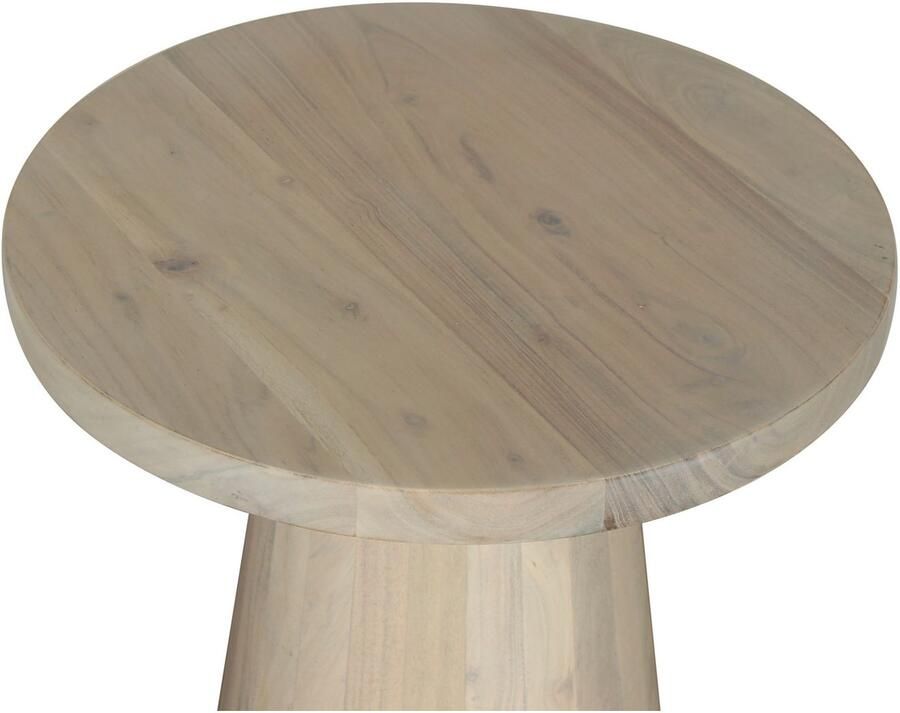ByLIVING Bijzettafel Kegel uit massief hout in zwart of white wash verschillende maten (set) - Foto 6