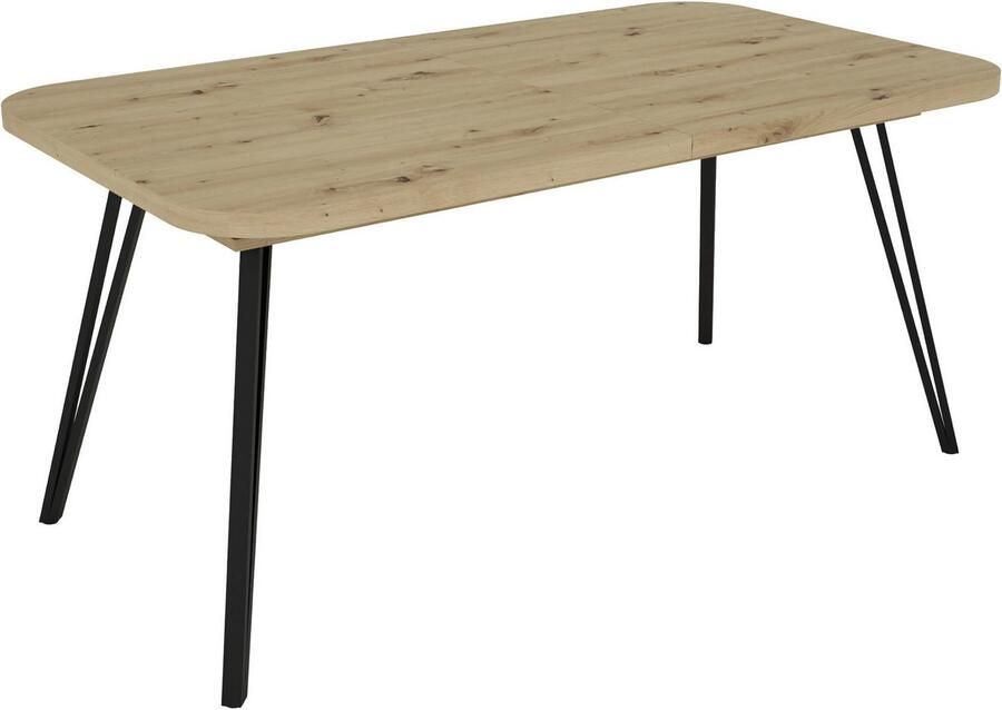 ByLIVING Coulissetafel LIFE met synchronisatie-uitvoering uitschuifbaar van 160 naar 240 cm artisan eik (1 stuk) - Foto 3