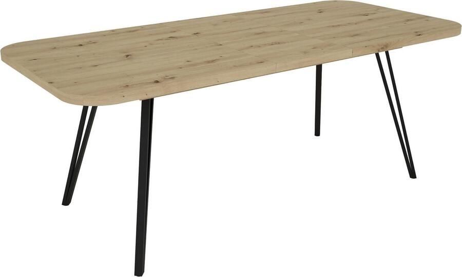 ByLIVING Coulissetafel LIFE met synchronisatie-uitvoering uitschuifbaar van 160 naar 240 cm artisan eik (1 stuk) - Foto 4