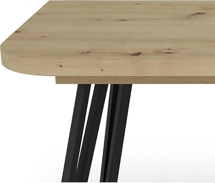 ByLIVING Coulissetafel LIFE met synchronisatie-uitvoering uitschuifbaar van 160 naar 240 cm artisan eik (1 stuk) - Foto 2