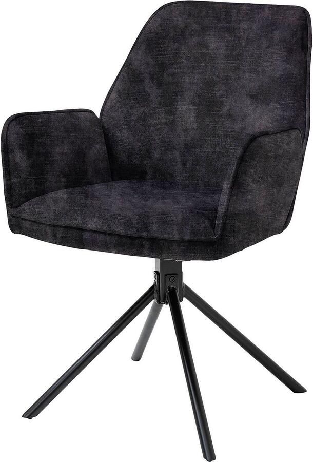 ByLIVING Eetkamerstoel Blair set van 2 360° draaibaar gezellige fauteuil verschillende stoffen (set 2 stuks) - Foto 10