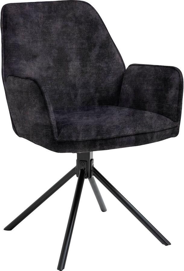 ByLIVING Eetkamerstoel Blair set van 2 360° draaibaar gezellige fauteuil verschillende stoffen (set 2 stuks) - Foto 11