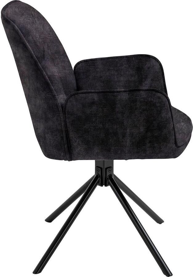 ByLIVING Eetkamerstoel Blair set van 2 360° draaibaar gezellige fauteuil verschillende stoffen (set 2 stuks) - Foto 8