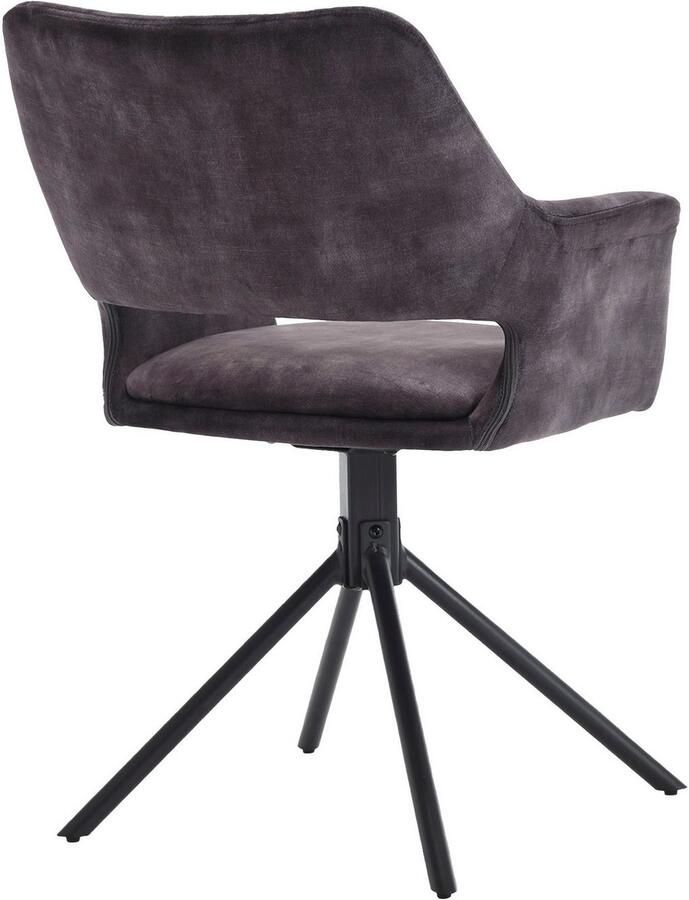 ByLIVING Eetkamerstoel Eleonore 2-delige set draaisstoel met comfortabele bekleding in verschillende stoffen (set 2 stuks) - Foto 3
