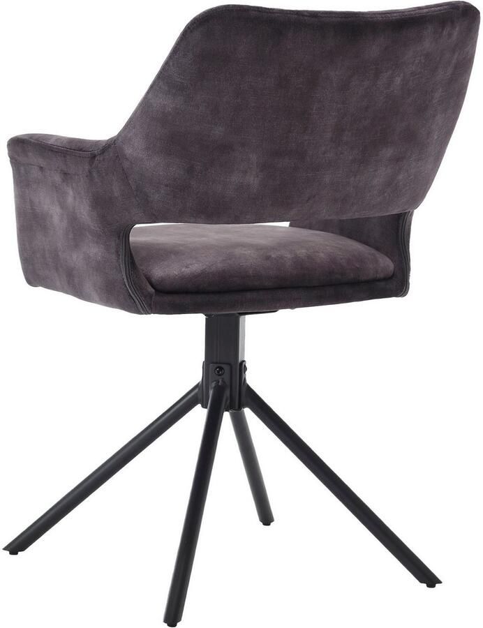 ByLIVING Eetkamerstoel Eleonore 2-delige set draaisstoel met comfortabele bekleding in verschillende stoffen (set 2 stuks)