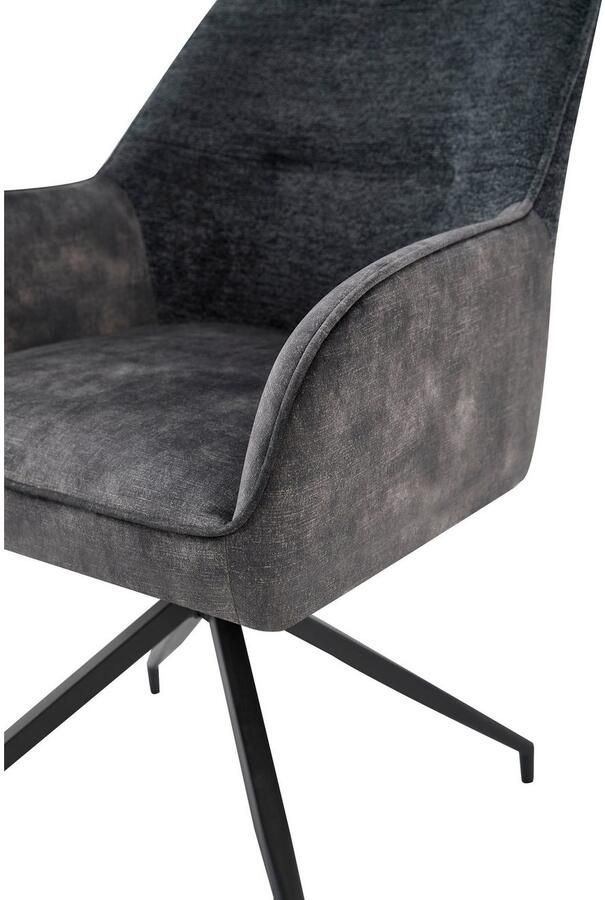 ByLIVING Eetkamerstoel Jacky set van 2 draaisstoel met pocketveren en moderne stofcombinatie (set 2 stuks) - Foto 11